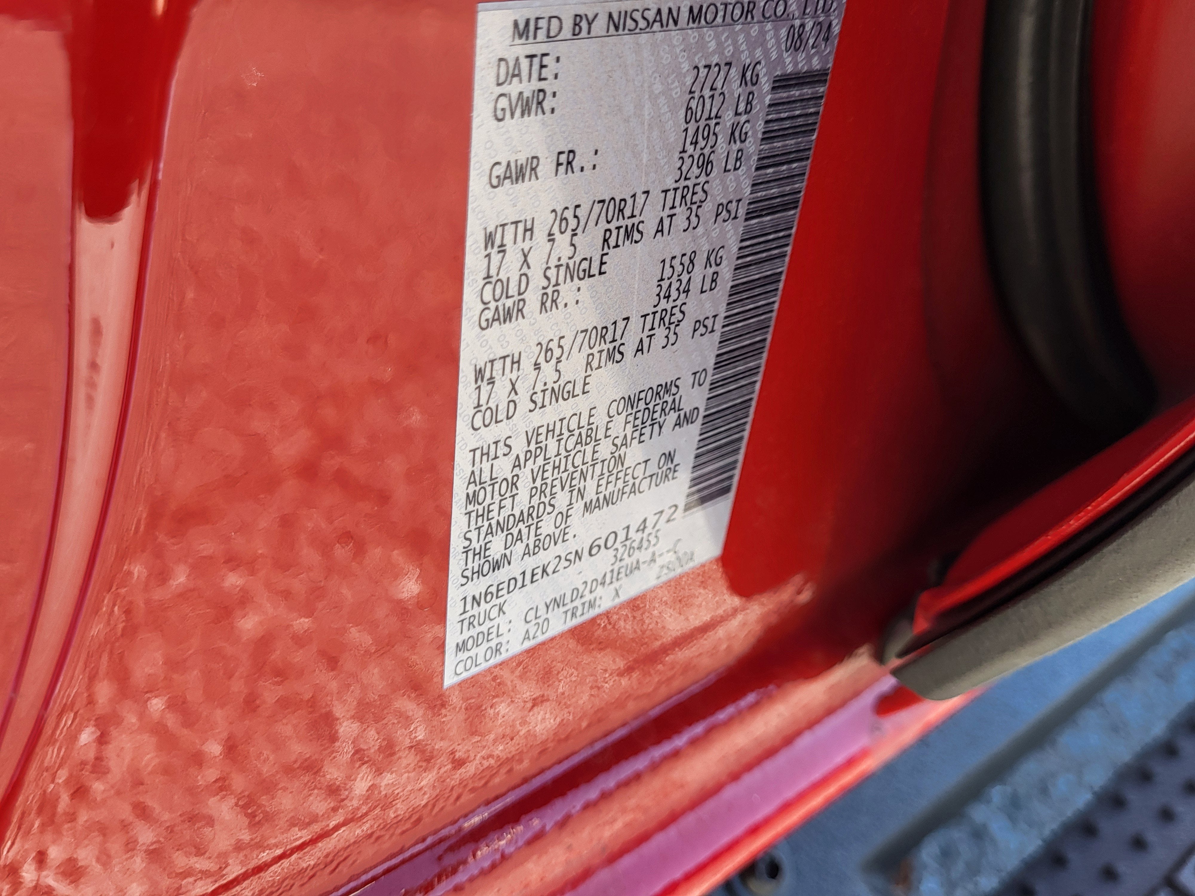 2025 Nissan Frontier PRO-4X