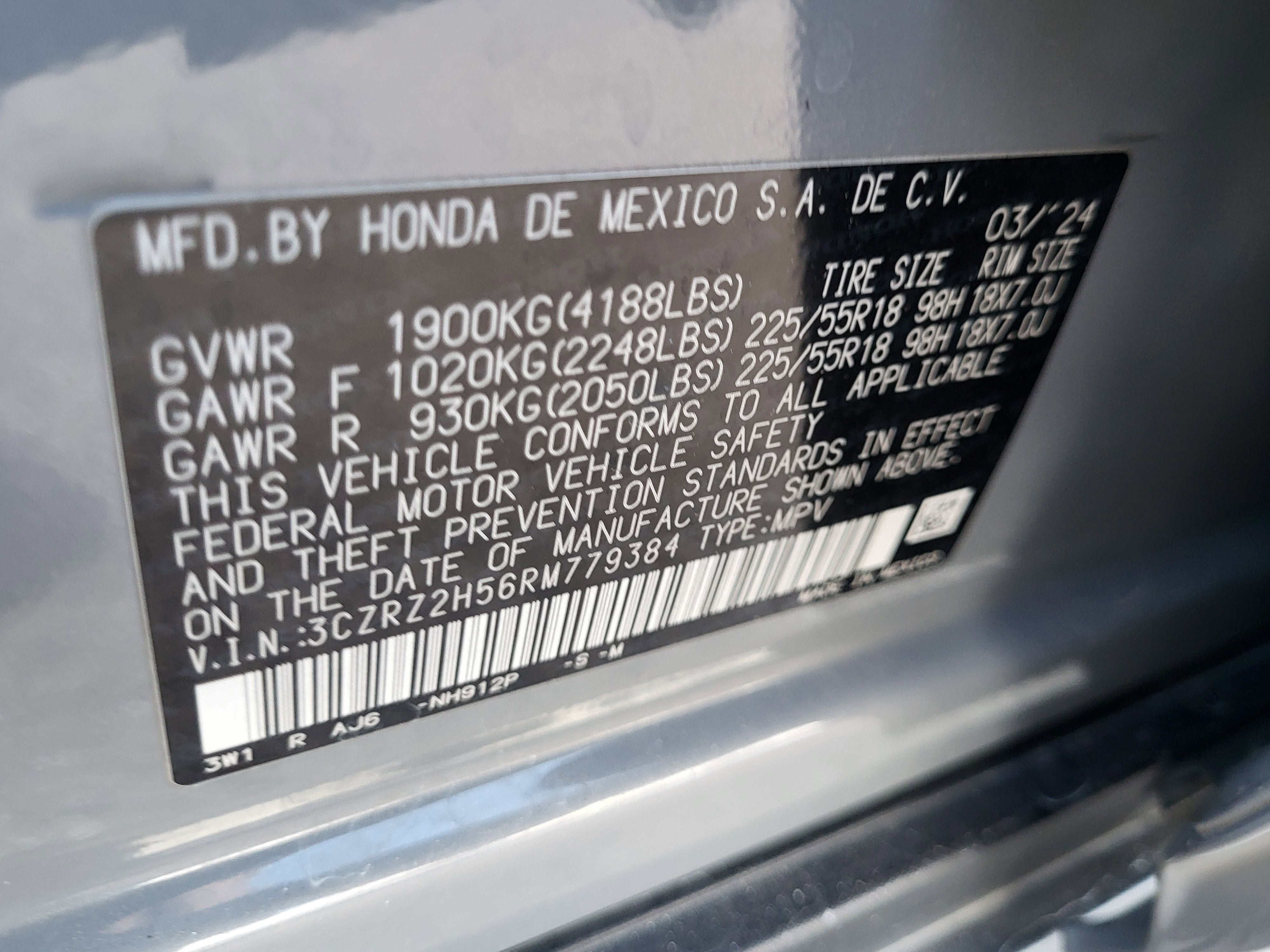 2024 Honda HR-V Sport