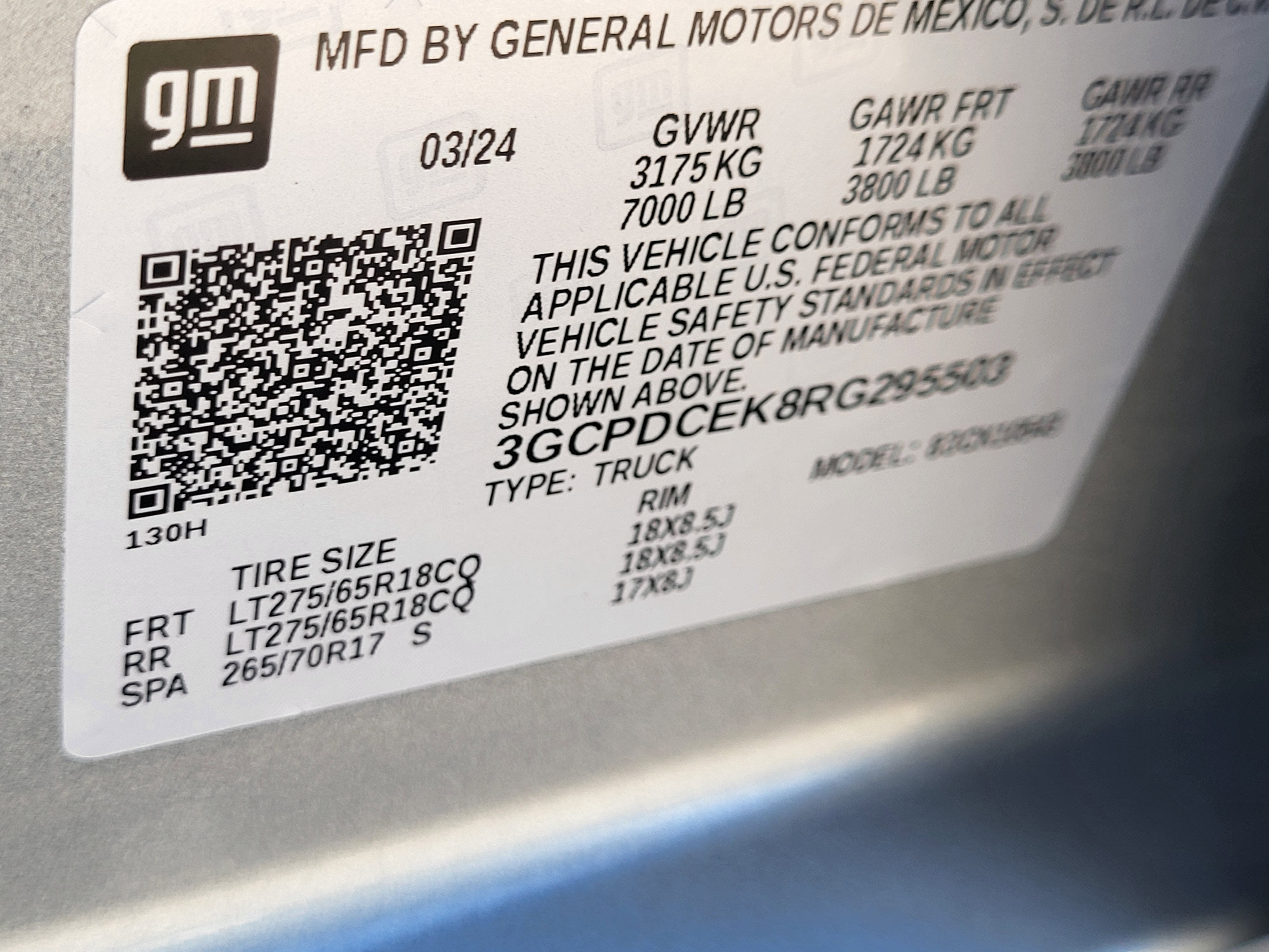 2024 Chevrolet Silverado 1500 Custom Trail Boss