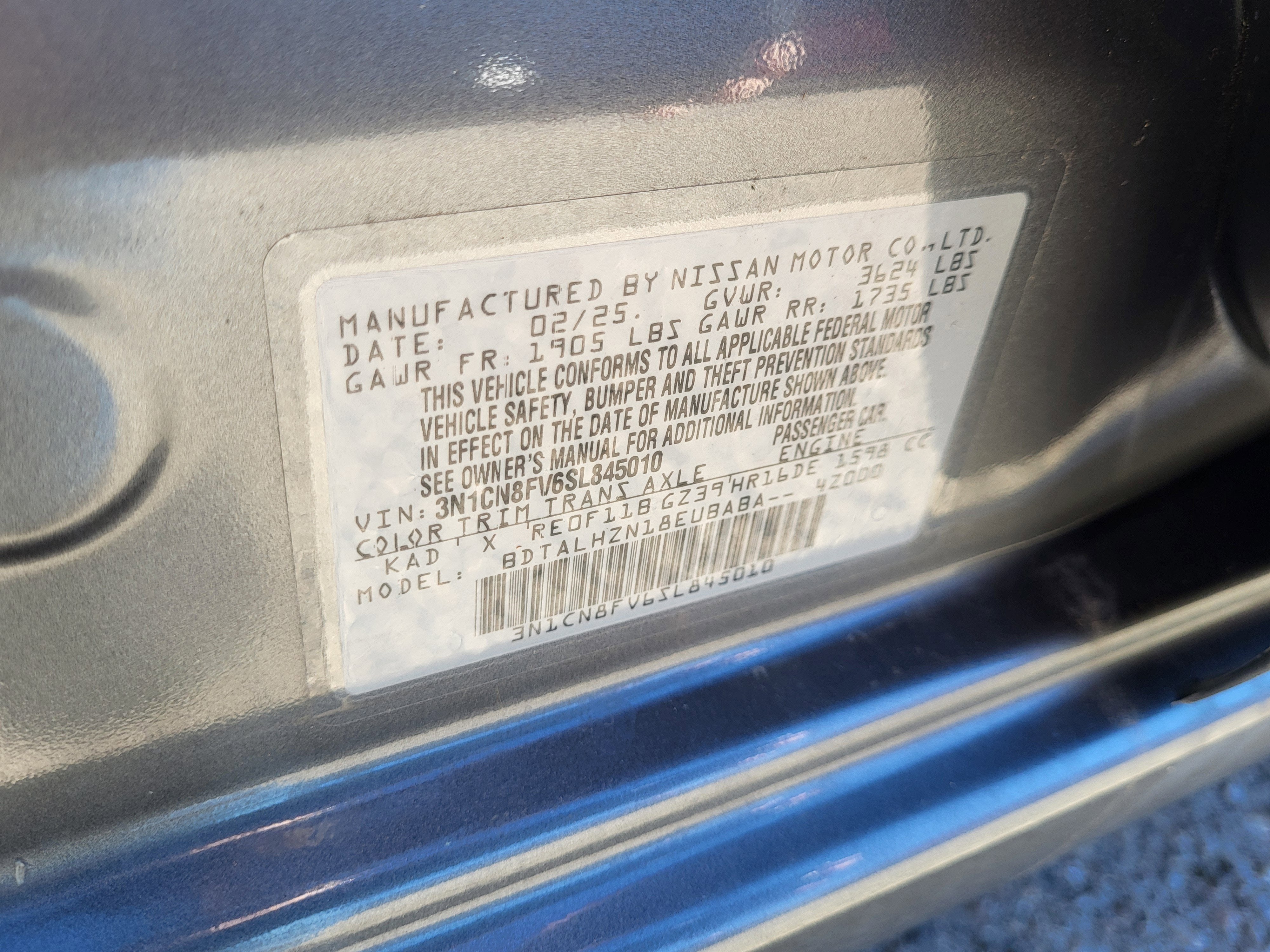 2025 Nissan Versa SR