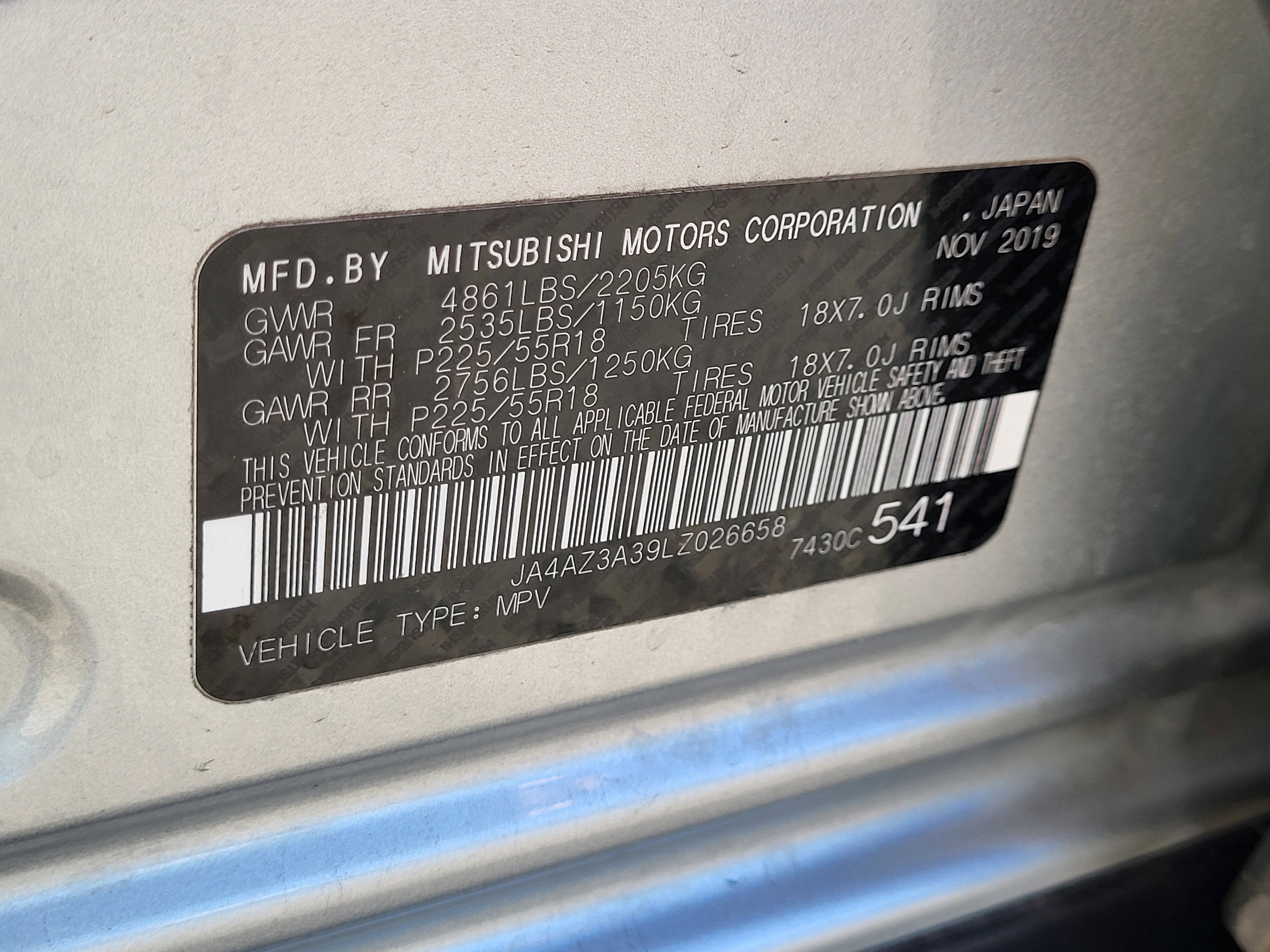 2020 Mitsubishi Outlander ES