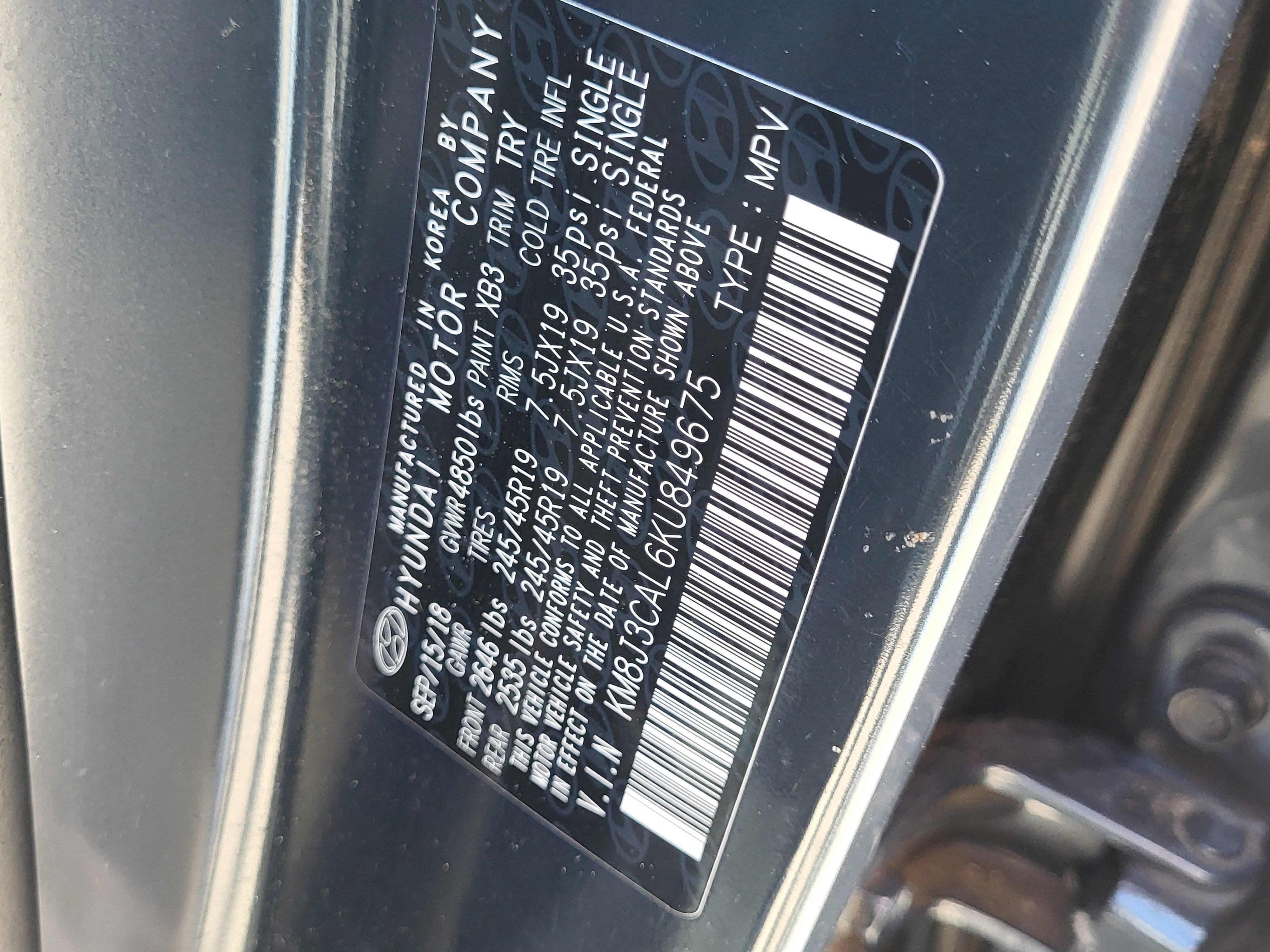 2019 Hyundai Tucson Sport