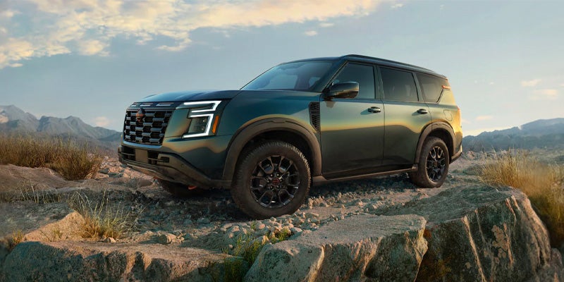 2025 Nissan Armada Turning on Road