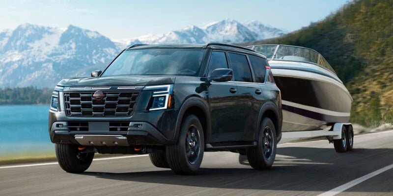 2025 Nissan Armada Pulling Boat