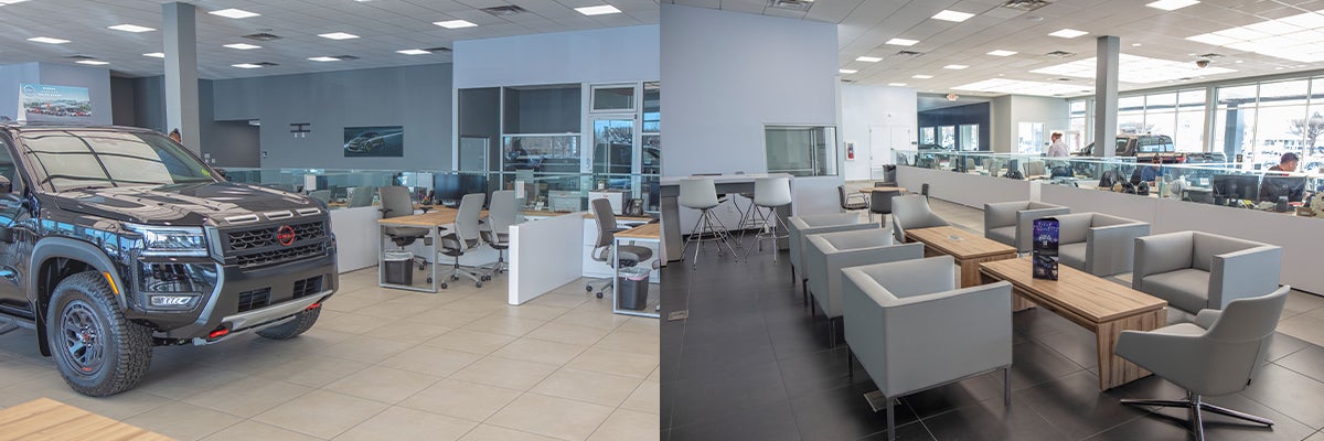 Interior Of Melloy Nissan's Recently Renovated Showroom